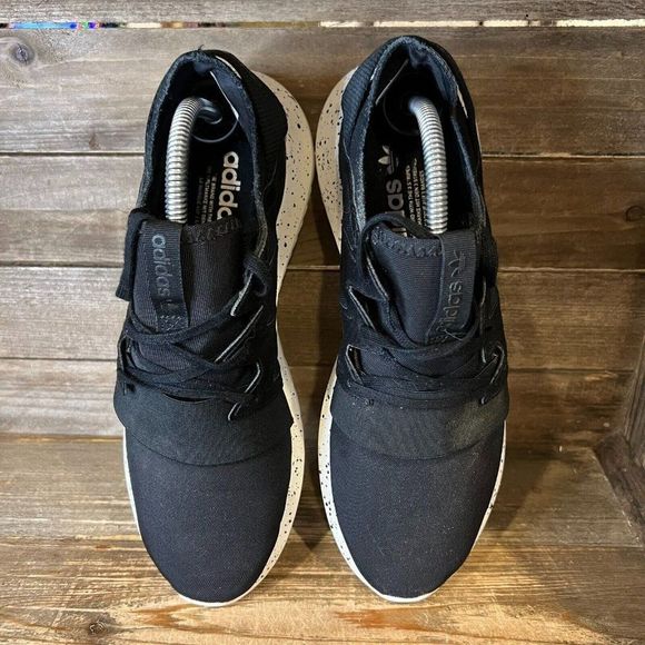 Womens Adidas Tubular Viral Black Athletic Running Sneakers Shoes Size 10 M GUC - Picture 3 of 6
